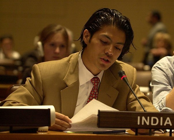 bremley speaking at the UN