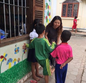 Yeseul, a nutritionist from South Korea, has review the breakfast program for a local school